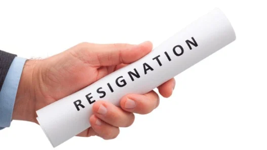 resignation letter